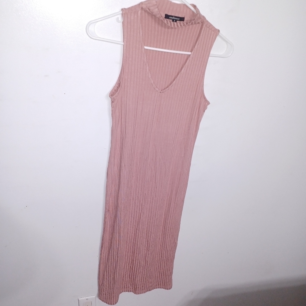 Ambiance - Mauve Sleeveless Midi Dress W Sz Small
